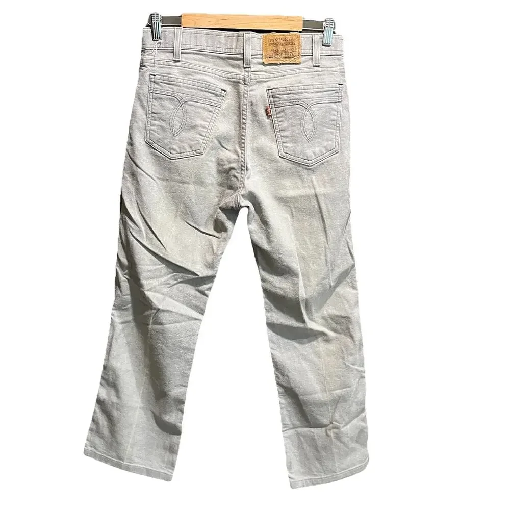 Levi's Vintage Orange Tab Light Gray Men's Action Jeans W32 L30 Made‎ in USA
